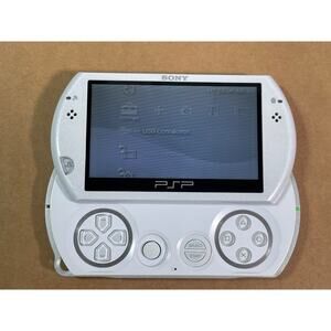 Sony PSP Go Pearl White Handheld Console PSP-N1001 Tested & Working